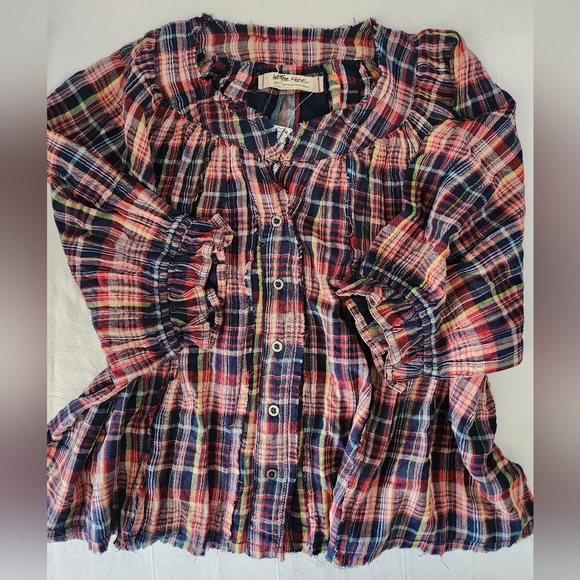 NWOT The FreeLucy Swing Plaid Top - Picture 9 of 9